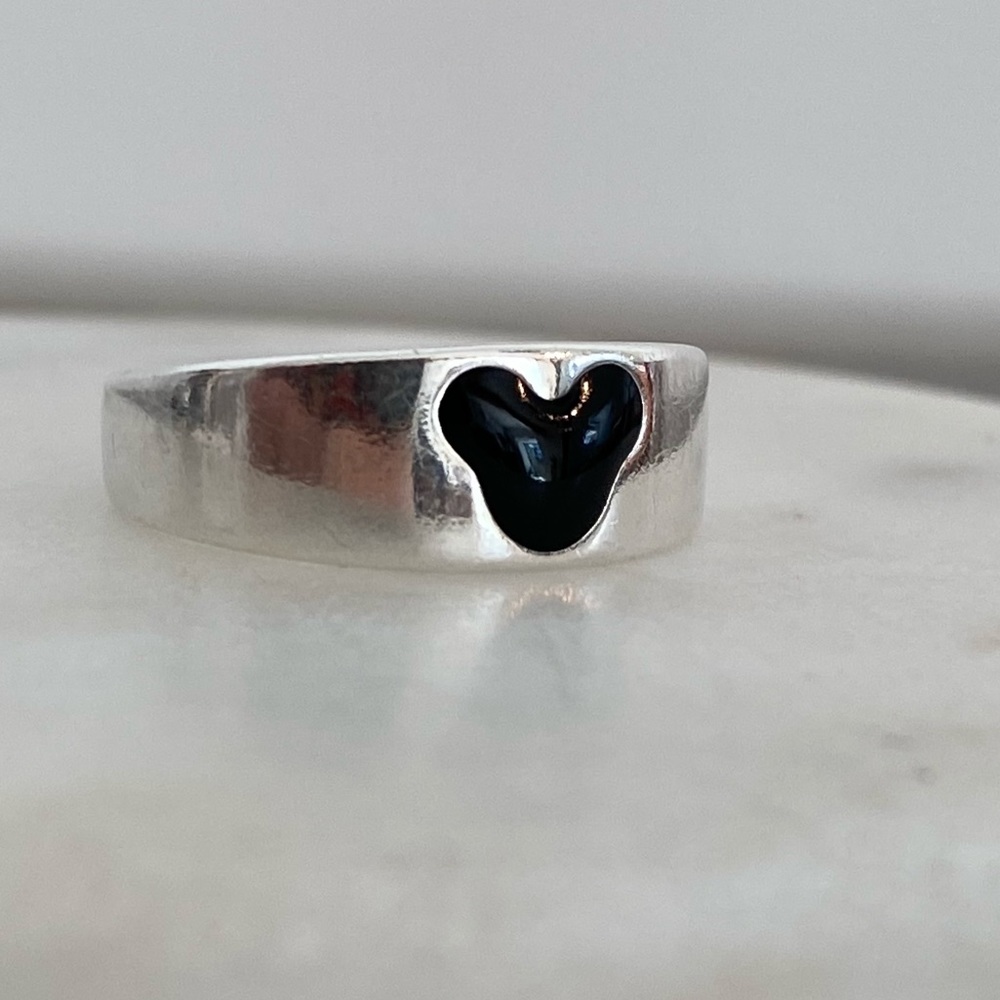 Vintage Disney Sterling Silver Mickey Mouse  Ring
